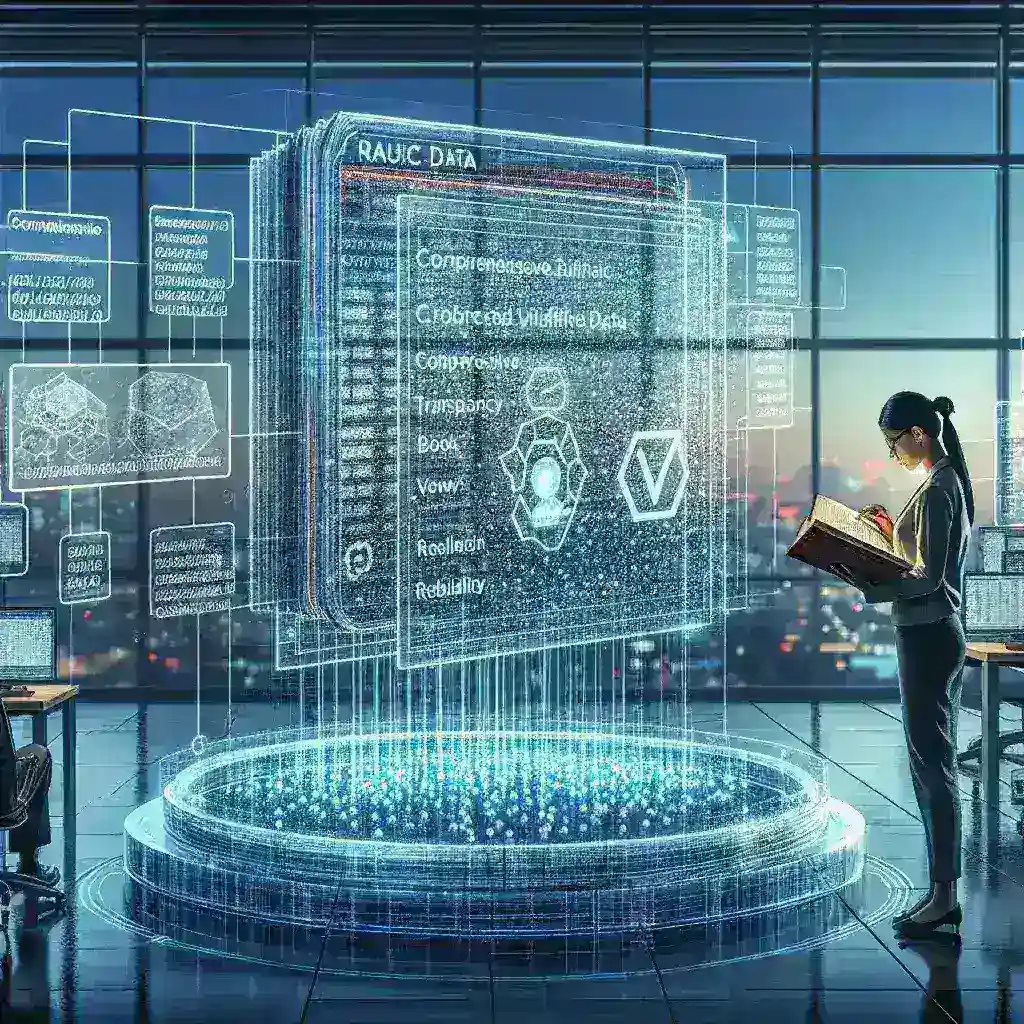 "Researcher validating data collected from public sources using a laptop, illustrating key methods and tools in data validation for analysts in a comprehensive guide."