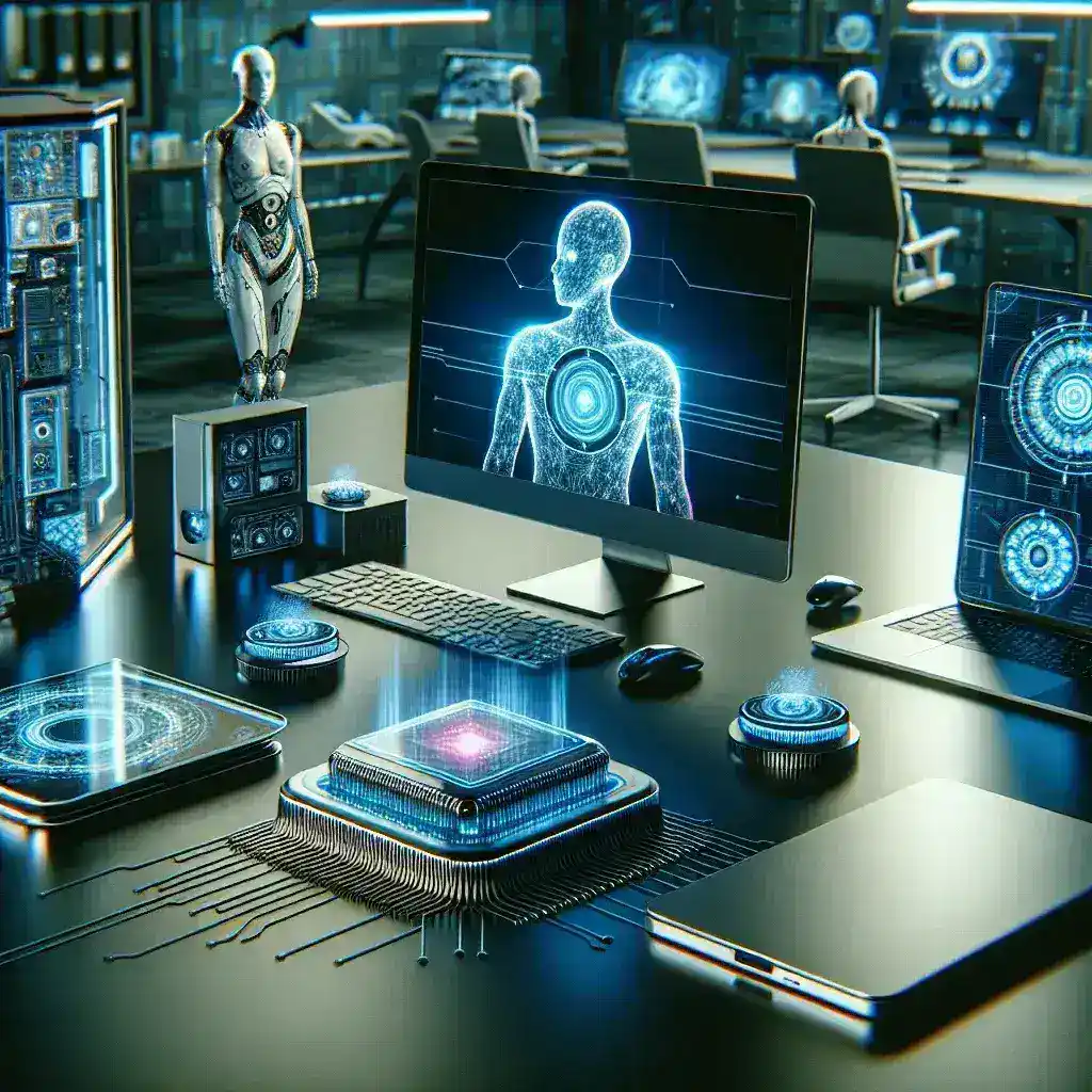 "Intel 2025 AI PC Buyer’s Guide cover featuring Copilot+ devices, showcasing innovative technology for enhanced computing experiences."