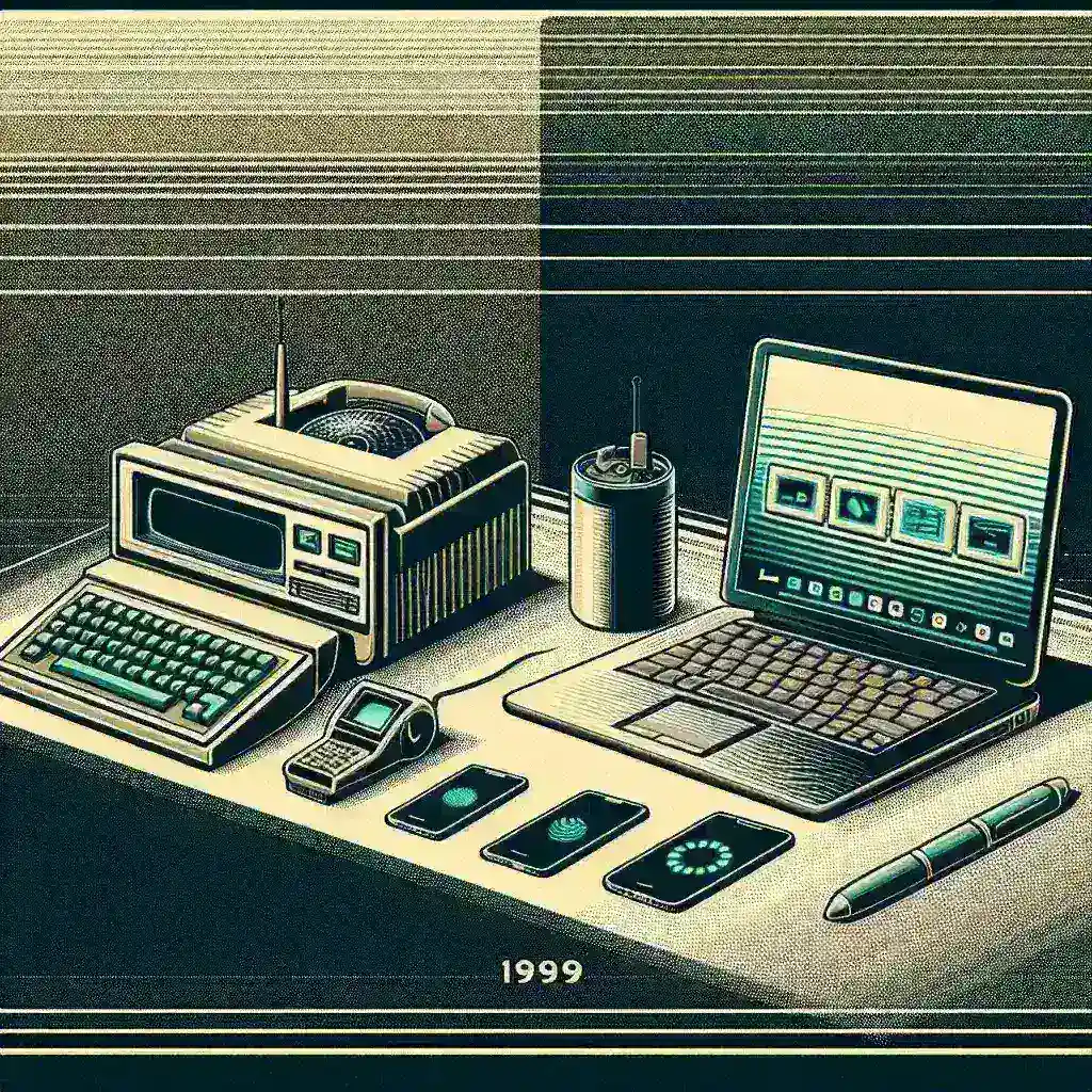 "Sharp PC-5000 and Dulmont Magnum early laptops showcasing their innovative designs and features that paved the way for modern portable computers, illustrating the evolution of technology in the article 'How the Sharp PC‑5000 and Dulmont Magnum Shaped the Path to Laptop Mainstream'."